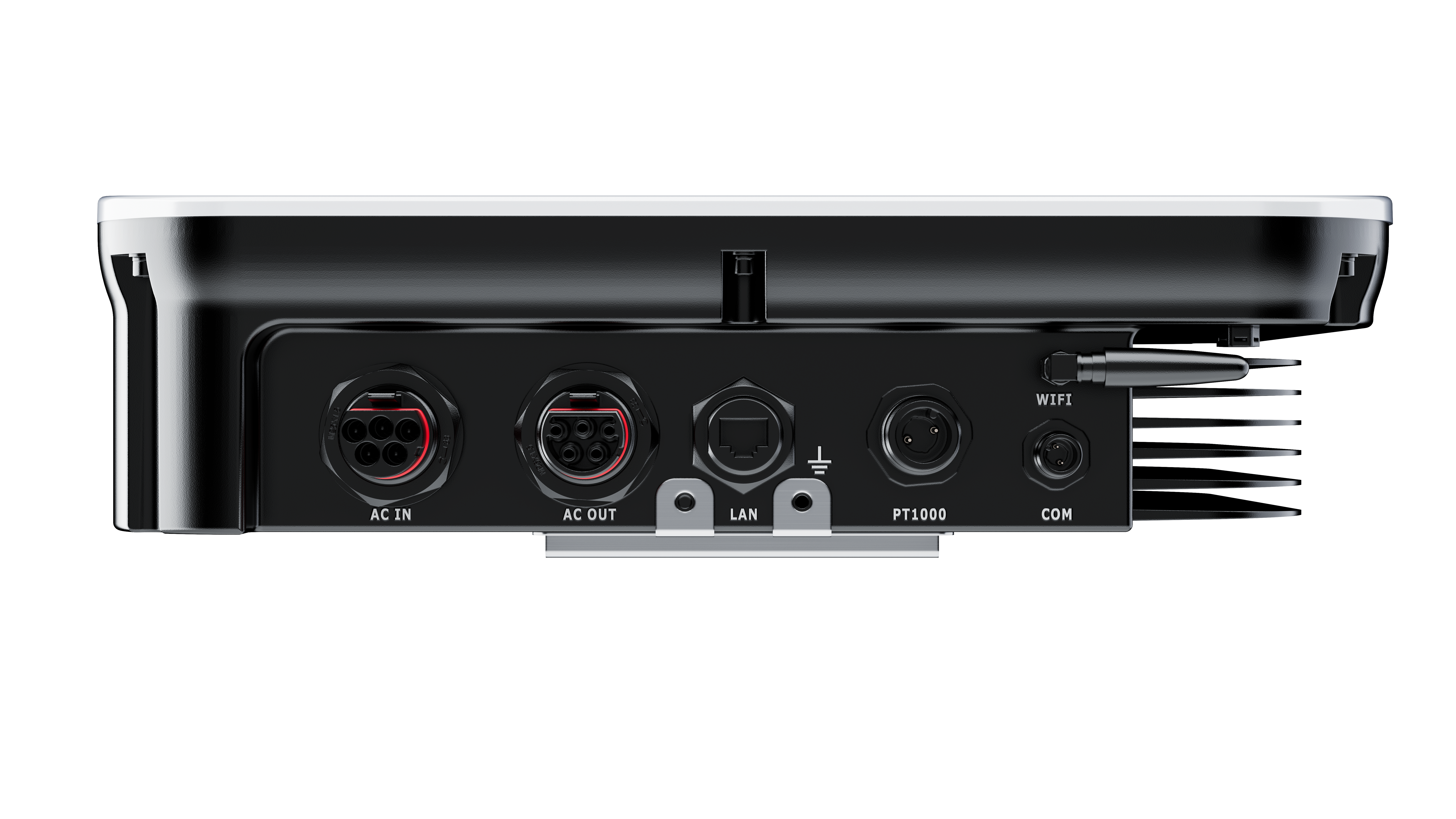 WattMate bottom ports